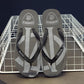 Designer Printed Black Men's Flip-Flops Soft Comfortable Non Slip Summer Beach Slippers Men Couple Outdoor Flat Mens Slippers