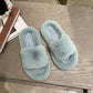 Fashionable Furry Cotton Slippers Ladies Slippers Keep Warm In Autumn and Winter Leisure Home Furnishing