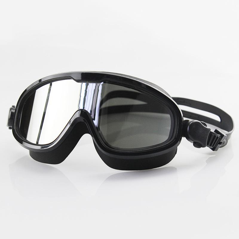 Silicone Swimming Goggles Anti-Fog UV Protection Polarized Light Myopia Plating Clearer Wider Vision Swim Glasses