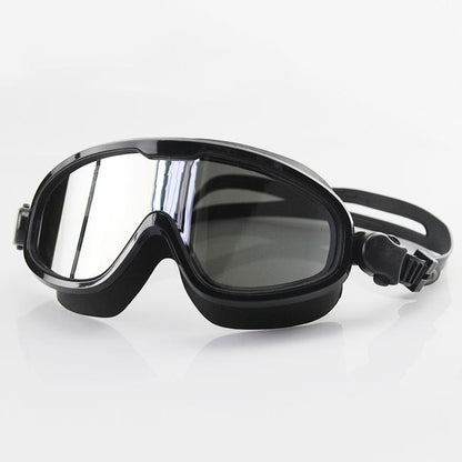 Silicone Swimming Goggles Anti-Fog UV Protection Polarized Light Myopia Plating Clearer Wider Vision Swim Glasses