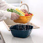 Double-layer Kitchen Sink Drain Basket Pot Assortment Vegetable Washing Basket Household Living Room Plastic Fruit Bowl Washing Fruit Plate