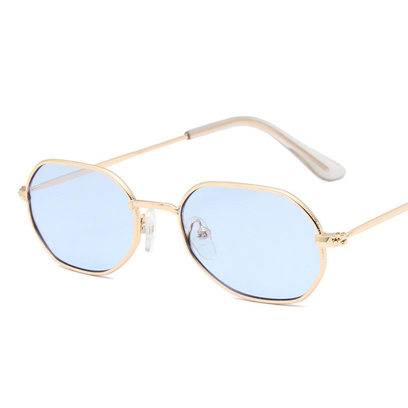 Round Sunglasses Women Fashion Luxury Barnd Designer Retro Metal Small Sun Glasses Vintage Yellow Gl