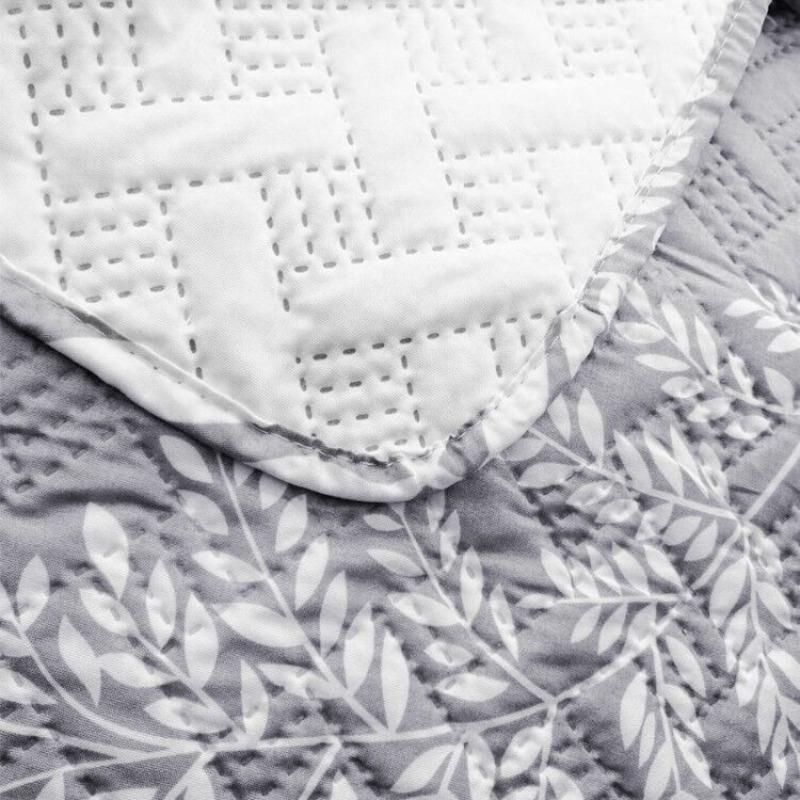 Grey Green Color Leaves Print Sofa Slipcover Anti-Slip Removable Washable Sofa Cover Furniture Protector Pet Mats