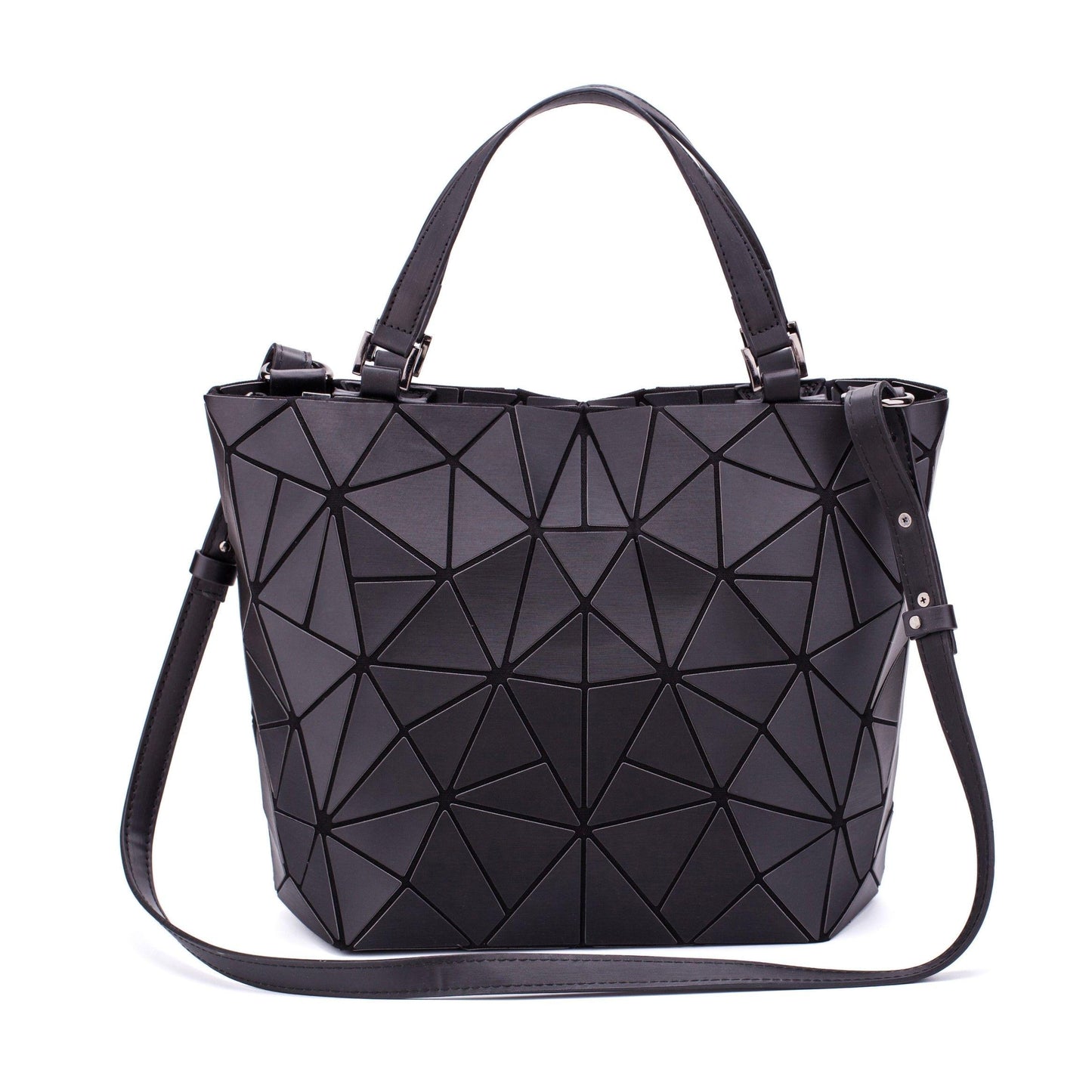 Luxury Geometric Rhombic Female Handbag Fashion Luminous Folding Designer Shoulder Bags for Women