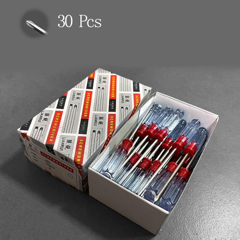 1/2/5/30pcs Household Magnetic Screwdriver Insulated Crystal Handle Toy Machine Removal ToolA