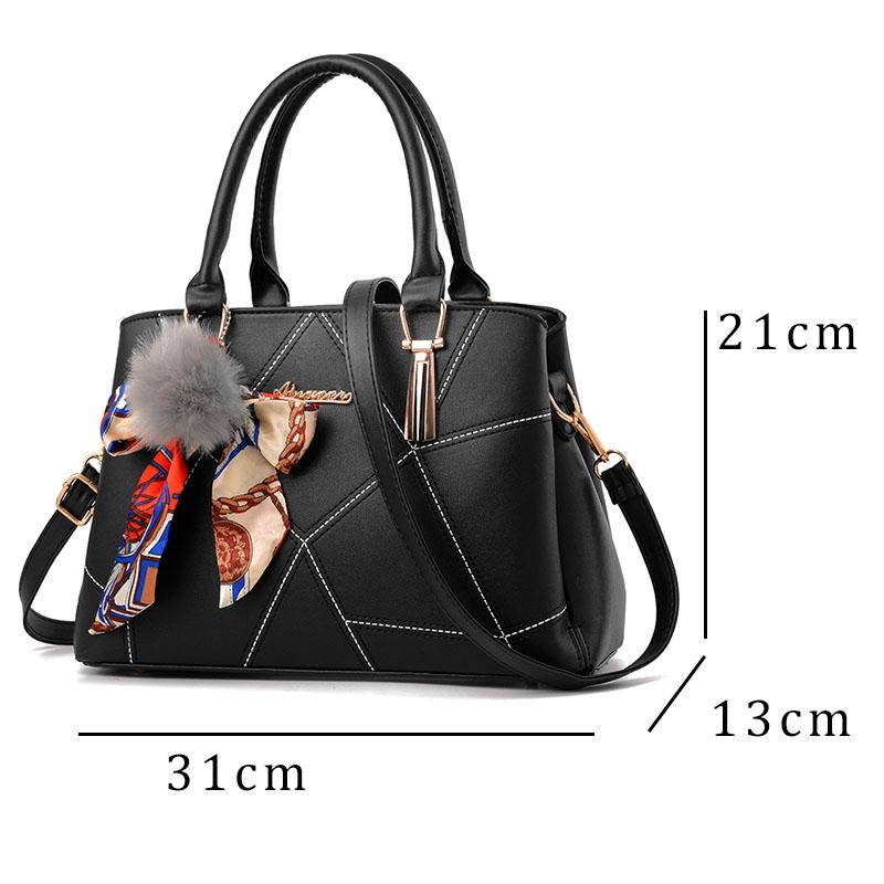 PU Leather Handbags For Women Bags Luxury Top-Handle Bags Large Capacity Personality European Style Crossbody Bag