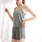 Women's Sleepwear Short Set Pajamas for Women Pajama Suit Sweet Soft Comfortable Sleeveless T Shirts Shorts Summer Spaghetti Strap Pajama