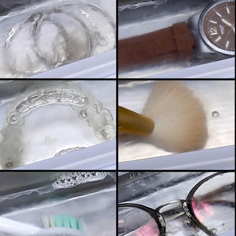 Ultrasonic Cleaning Machine Jewelry Student Home Glasses Cleaning Contact Lens Cleaning Machine Can Be Timed Multifunctional Cleaning Box