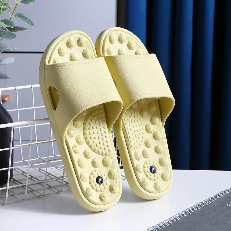 Upgraded Magnet Physiotherapy Sandals and Slippers Women's Summer Home Couple Bathroom Bath Non-slip Massage Slippers Men's Flip Flops