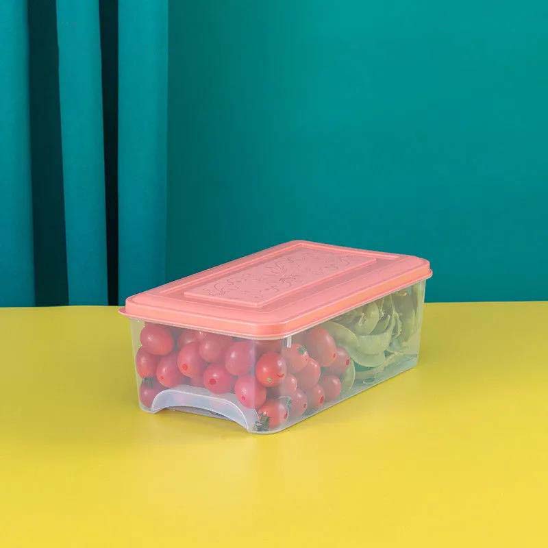 Food Grade Refrigerator Storage Box Food Sealing Storage Box Refrigerated Fruit Fruit and Vegetable Meat Storage Large Capacity