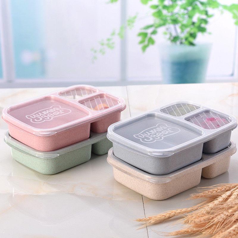 Microwave Bento Lunch Box Picnic Food Container Storage Box