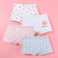 3-12 Yrs Children Girls Cotton Underwear Panty Boxer Baby Kids Lovely Cute Underpants 4pcs/lot