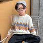 Boys and Girls Sweaters Autumn and Winter Children's Clothing Thickened Warm Bottoming Sweater Knitted Sweater