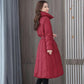 Long Down Jacket Fashion Casual Waist Belted Cotton Jacket Lengthened Thick Loose Over-the-knee Windbreaker Jacket