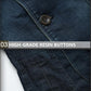 Men's Denim Casual Suit Jacket Spring and Autumn Loose Large Size Outerwear V Neck Denim Casual Jacket Long Sleeves Jackets