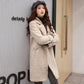 Fashion Noble Mid-length Women's Down Jacket Winter Plus Down Plus Down Thickening Warm White Duck Down Down Jacket