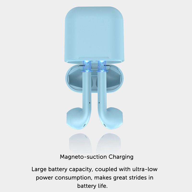 Wireless Bluetooth Earphones Macaron Colorful Mini Touch Control Earbuds InPods12 for IPhone Huawei Android Phone