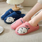 Slippers Women Winter Cotton Shoes Cute Pink Bear Thick Fleece Warm Men Plus Size Home Indoor Casual Slippers