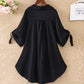 Mid-length Short-sleeved Chiffon Shirt Women's Summer Large Size Loose Waist Chiffon Shirt Top Women