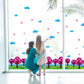 [Wall sticker ]The Forest Under Clear Sky Decorative Wall Decals Pvc Murals Tv Background Home Decor