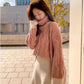 Contrasting Color Turtleneck Sweater In Autumn and Winter Loose Wild Thick Coat Simple Knitted Female Top