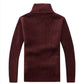 Autumn and Winter Sweater Men's Cardigan Velvet Thick Casual Jacket Loose Warm Fashion Men's Clothing