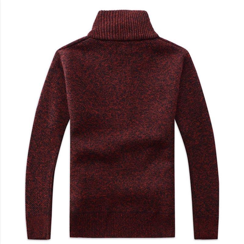 Autumn and Winter Sweater Men's Cardigan Velvet Thick Casual Jacket Loose Warm Fashion Men's Clothing