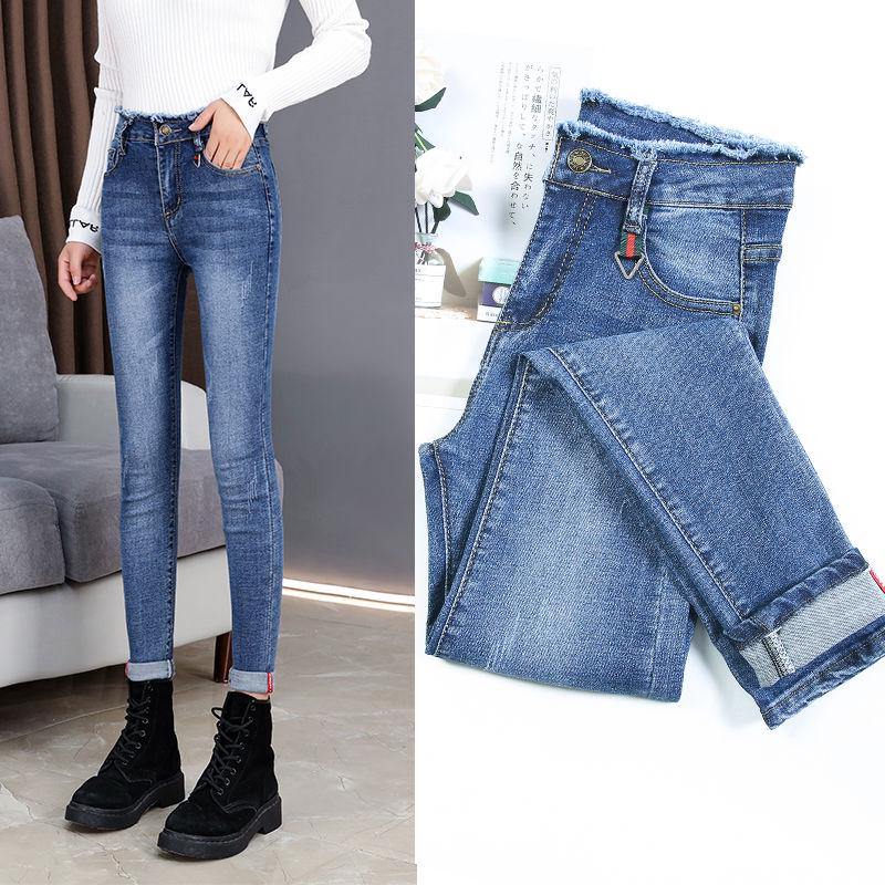 Womens Jeans High Waist Skinny Pants Elastic Waist Jeggings Casual Plus Size Jeans Women Jeans