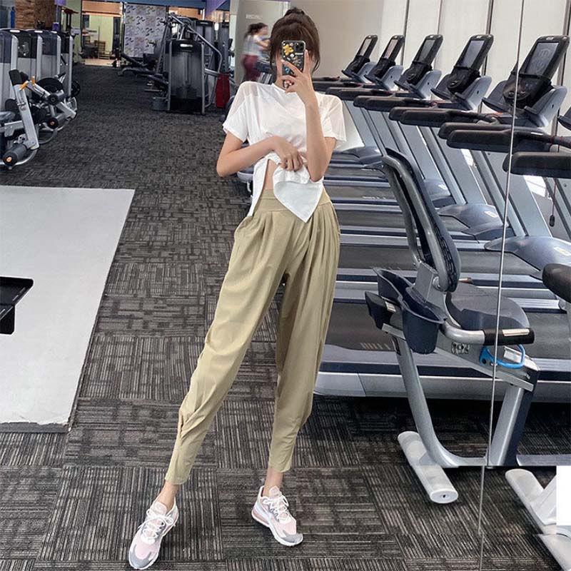 Workwear Leggings Sweatpants Women's Loose Harem Pants Slim Fit Yoga Trousers Quick-drying Fitness Pants