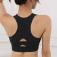 Front Zipper Shockproof Running Fitness Bra High-intensity Sports Underwear Vest Cross Beautiful Back Yoga Bra Push Up Bra Top Yoga Tank Tops