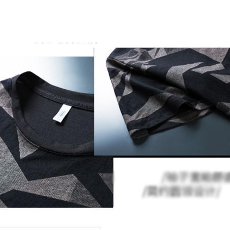 Suits Men's Summer Shorts Sports Suits Men's Matching Printing Trend Student T-shirts Short-sleeved Set of Clothes