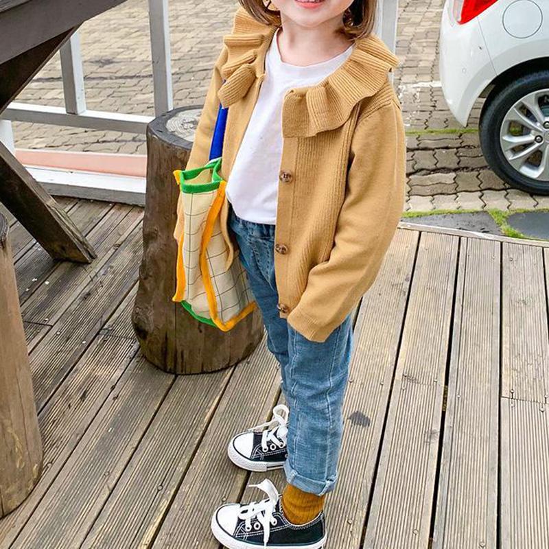 Little Girl Autumn Long-sleeved Sweater Children's Knitted Cardigan Jacket Fashion Baby Top