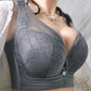 Fat Ladies Plus Size Underwear Full Cup Thin Section Push Up Bra Top Support Adjustable Large Cup Bra