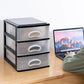 White Transparent Multi-layer Drawer Storage Box Plastic Small Storage Cabinet Office Desktop Storage Debris Storage Box