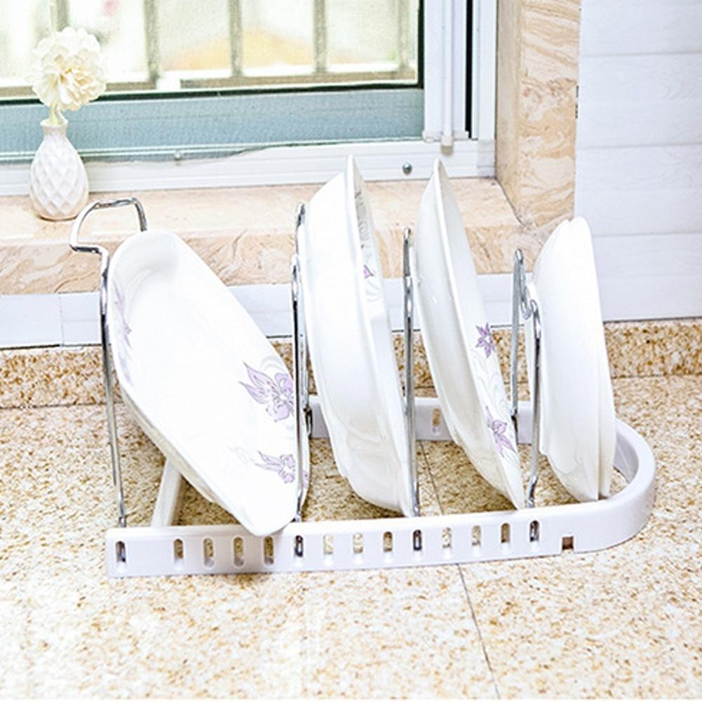 Pot Lid Rack Door Kitchen Storage Cover Holder Organizer Space Saver 4 Shelf
