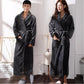 Thickened Flannel Nightgown Women's Plus Size Extended Length Coral Fleece Bathrobe Autumn Winter Long-sleeved Loose Homewear