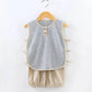 Children's Summer Breathable Cool Clothes Boys Vest Shorts Two-piece Baby Cute Thin Comfortable Clothes