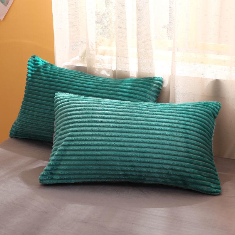Double-sided Velvet Pocket Pillowcase Autumn and Winter Crystal Velvet Pillowcase Single Warm Pillowcase