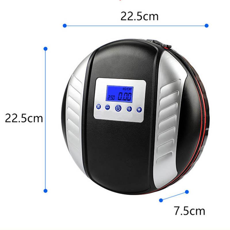 Car Air Pump Single Cylinder Digital Display Car Air Pump 12V Multifunctional Smart Car Dual-use High-speed Air Pump With Lighting