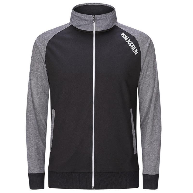 Track and Field Quick-drying Training Jacket Stand-up Collar Sweater Men's Casual Sportswear European Code Outdoor Sports Student Tops