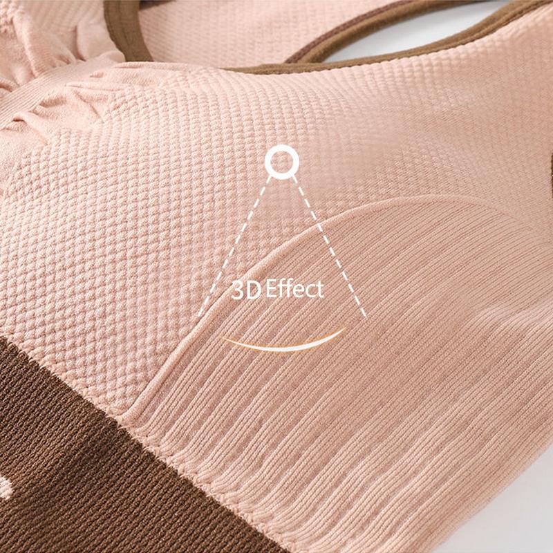 Women's Fitness Bra with Removable Pad Sports Underwear Tube Top Yoga Vestrunning Camisole Gathering No Steel Ring Shockproof Student Bra