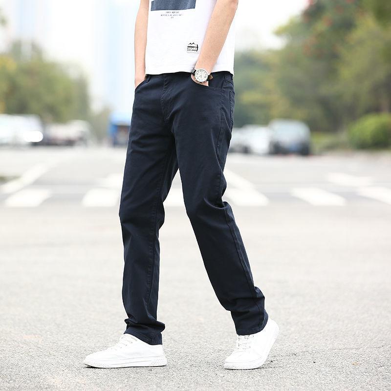 Autumn Cotton Casual Pants Men's Loose Stretch Youth Sports Pants Breathable Casual Men's Trousers