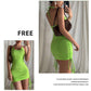 Hanging Neck Suspender Skirt Waist Beautiful Back Tight-fitting Dress Female Temperament Thin Base Skirt All-match