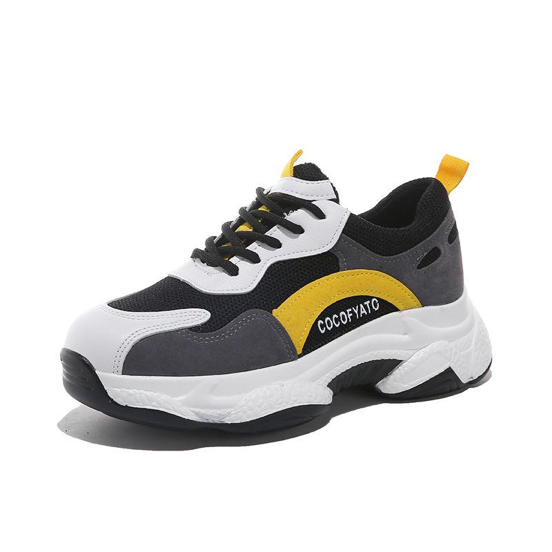 Women Shoes 2020 Tenis Feminino Platform Dad Chunky Sneakers Breathable Mesh Shoes Girl Casual Shoes