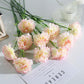 Carnation Simulation Bouquet Fake Flower Silk Flower Living Room Decoration Dining Table Decoration Plastic Flower Holiday Gift