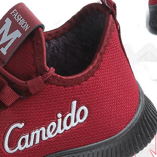 Women's Shoes Winter Fleece Thickening Casual Sports Shoes All-match Running Cotton Shoes Elderly Walking Shoes