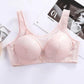 Adjustable Gathered Sexy Lace Bra Seamless No Steel Ring Underwear Ladies Anti-sagging Side Thin Mold Cup Breathable Bra