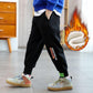 Boys' Pants Spring Autumn Winter Models Plus Velvet Thickening Casual Korean Version of The Big Children's Sports Pants Winter Children's Trousers