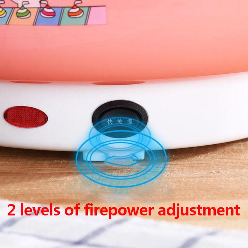 1000W Double Gear Electric Heat Pot 28cm Non-stick Cookware Boiling Soup Pot with 1 Steamer for Family