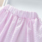 Girls' Cotton Suits Small Medium-sized Children's Striped Sling Tops Shorts Baby Girls Two-piece Suits